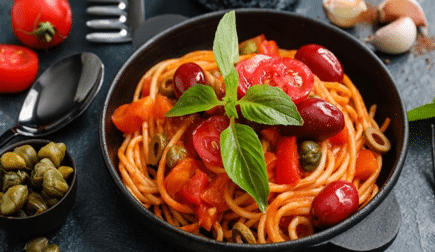 Рецепт від Фуд Бум – Паста з томатами подрібненими