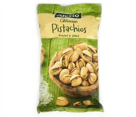 Фасовані преміум фісташки каліфорнійські Alesto