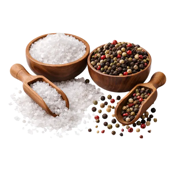 Морська сіль та перець