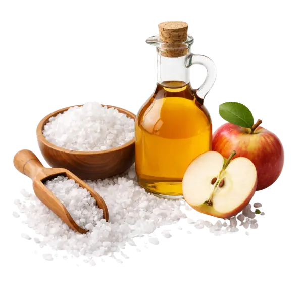 Морська сіль і сидровий оцет