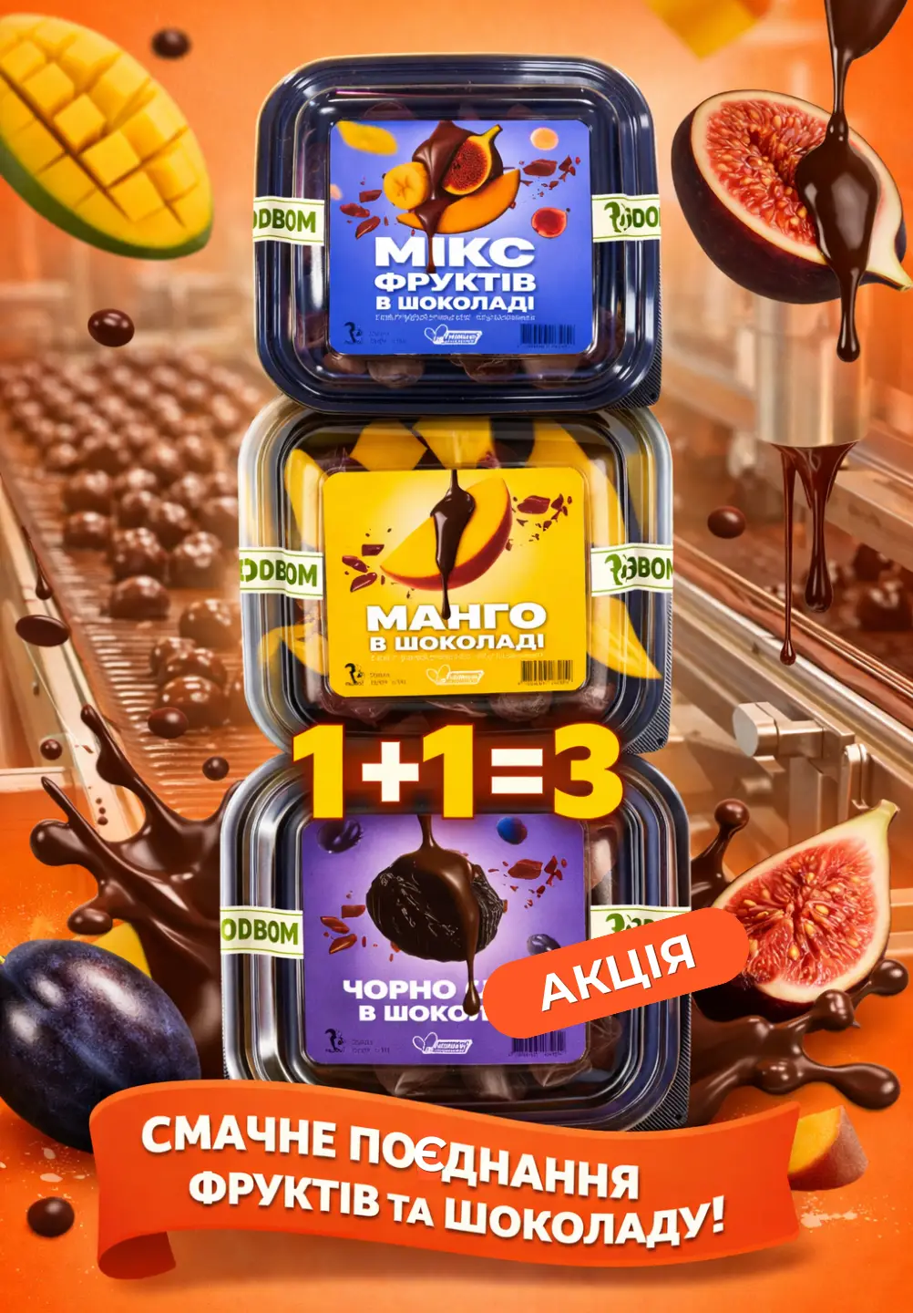 Акція фрукти в шоколаді купити недорого в Україні, фото 31
