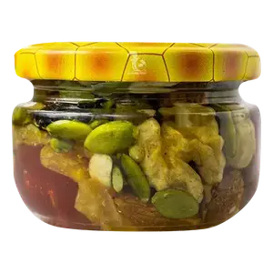 Мікс горішків та сухофруктів з медом №1, 170мл купити