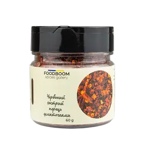 Червоний гострий перець шматочками, 60г купити