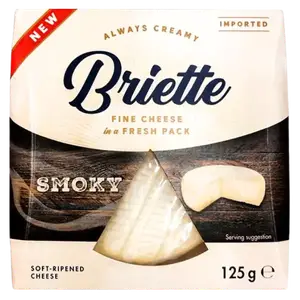 Сир м'який Briette з ароматом диму, 125г купити