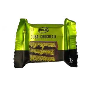 Дубайський чорний шоколад з фісташкою Bolci, 16г купити