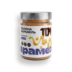 Карамель солона з кокосовою стружкою та вершками, 330г купити