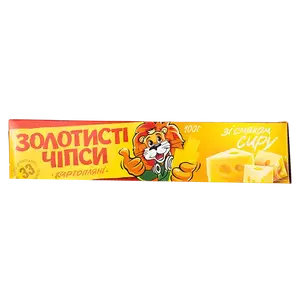 Чипси картопляні Золотисті зі смаком сиру, 100г купити