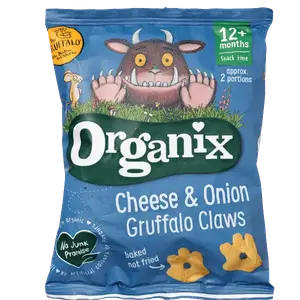 Снеки кукурудзяні Груффало сир і цибуля органічні Organix (з 12 місяців), 15г купити