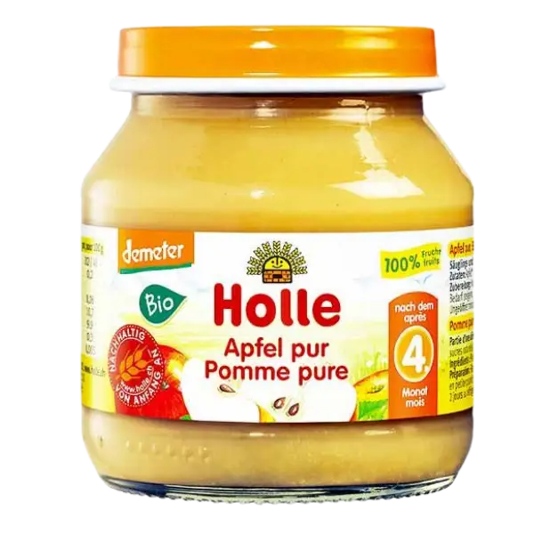 Дитяче харчування Яблуко 100% пюре органічне (з 4 місяців) Holle, 125г купити