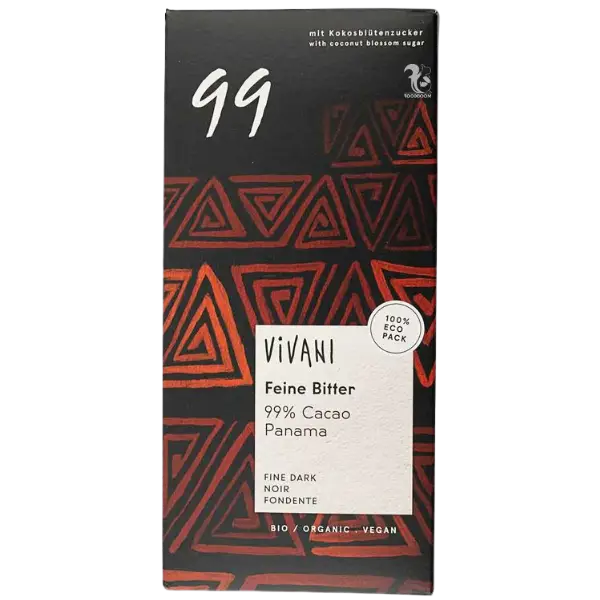 Шоколад чорний органічний 99% Vivani, 80г купити