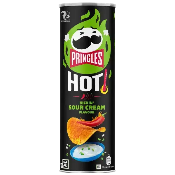 Чипси Pringles Hot Kickin Sour Cream, 160г купити