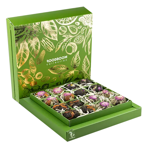 Подарунковий набір в'язаних чаїв "Premium Green" купити