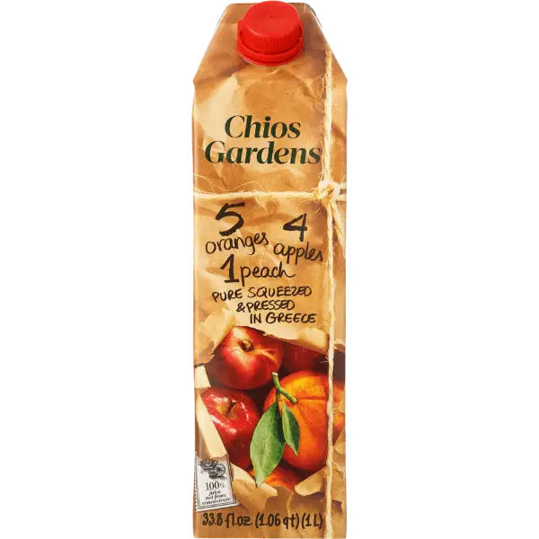 Сік Яблуко-Апельсин-Персик Chios Gardens, 1л купити