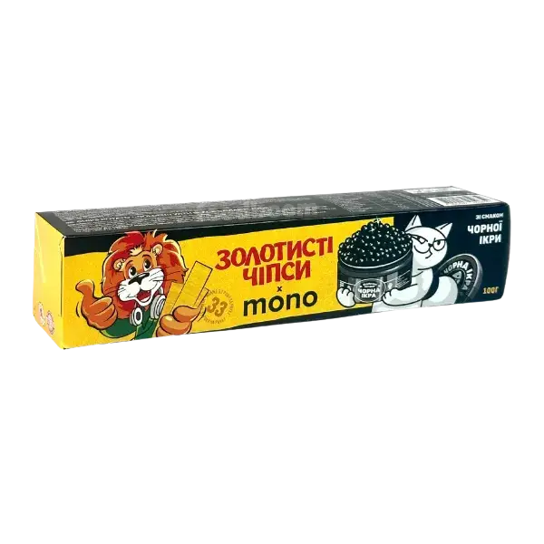Чипси картопляні Золотисті зі смаком чорної ікри, 100 г купити