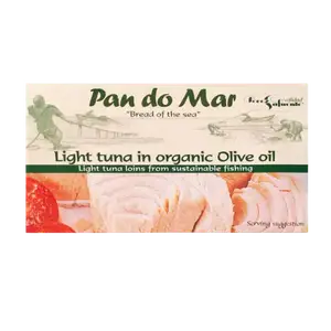 Тунець смугастий в органічній оливковій олії Pan do Mar, 120г купити