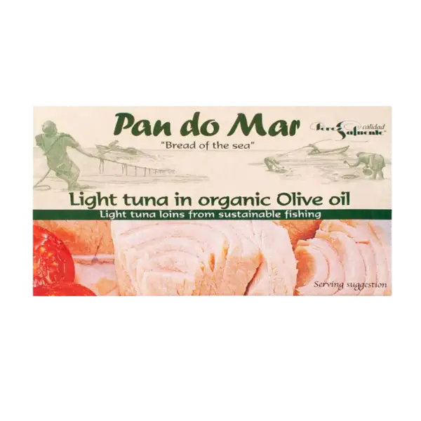 Тунець смугастий в органічній оливковій олії Pan do Mar, 120г купити