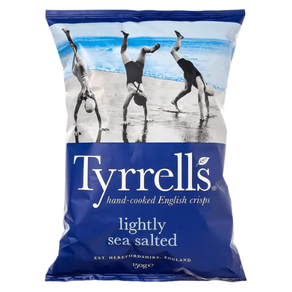 Чипси картопляні з морською сіллю Tyrrell`s, 150г купити