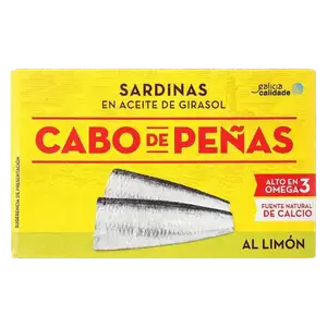 Консерви рибні Сардини в соняшниковій олії з лимоном Cabo De Penas, 120г купити