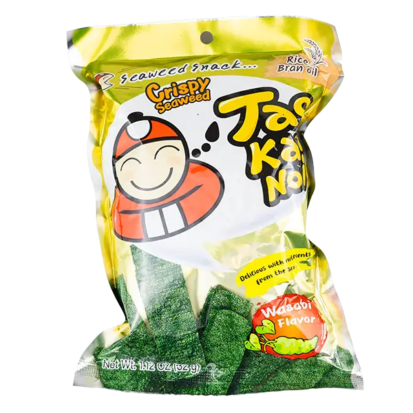 Хрусткі морські водорості Tao Kae Noi Wasabi, 32г купити