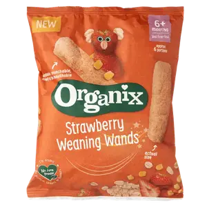 Палички кукурудзяні зі смаком полуниці Organix (з 6 місяців), 25г купити