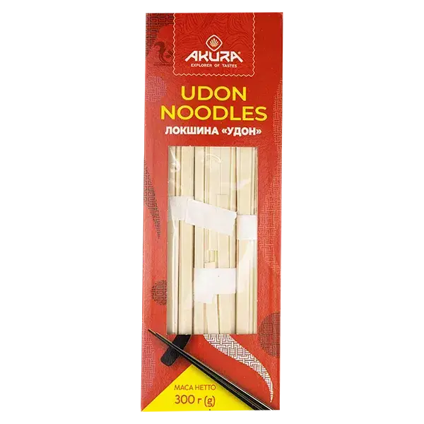 Локшина пшенична Удон, 300г AKURA купити недорого в Україні, фото 2