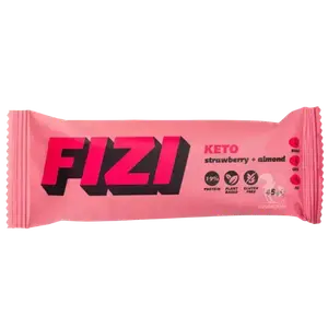 Батончик FIZI Strawberry + Almond, 45г, 1 шт. купити