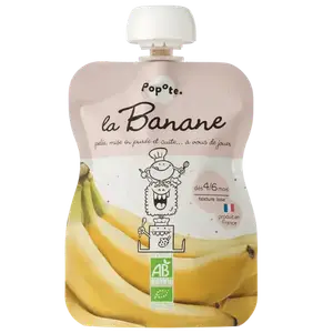 Дитяче харчування Банан пюре органічне Popote (з 4 місяців), 120г купити