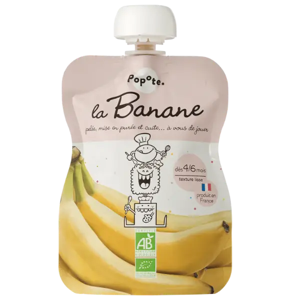 Дитяче харчування Банан пюре органічне Popote (з 4 місяців), 120г купити