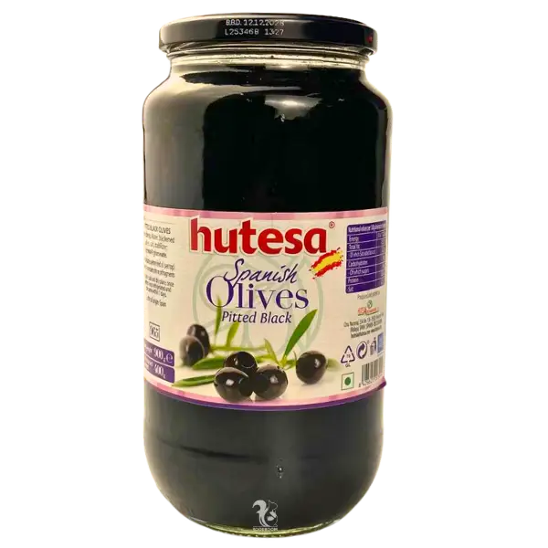 Маслини чорні Hutesa (без кісточки), 900г купити