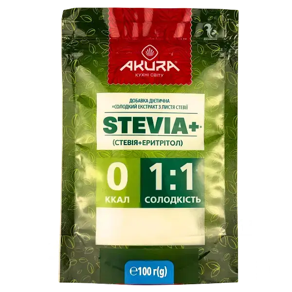 Добавка дієтична солодкий екстракт з листя стевії, 100г купити