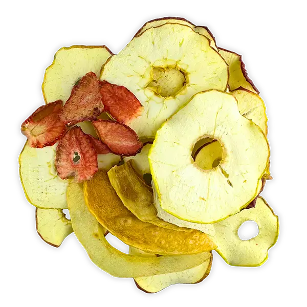 Мікс фруктових чипсів Яблуко-Диня-Полуниця (без цукру), 1 кг купити