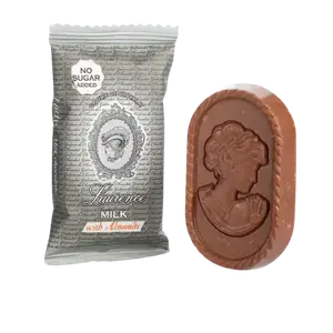 Lady no sugar milk chocolate with almonds Laurence/ Леді молочний шоколад з мигдалем (без цукру), 200 г купити