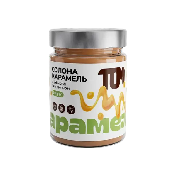 Карамель солона з імбиром та лимоном, 330г купити