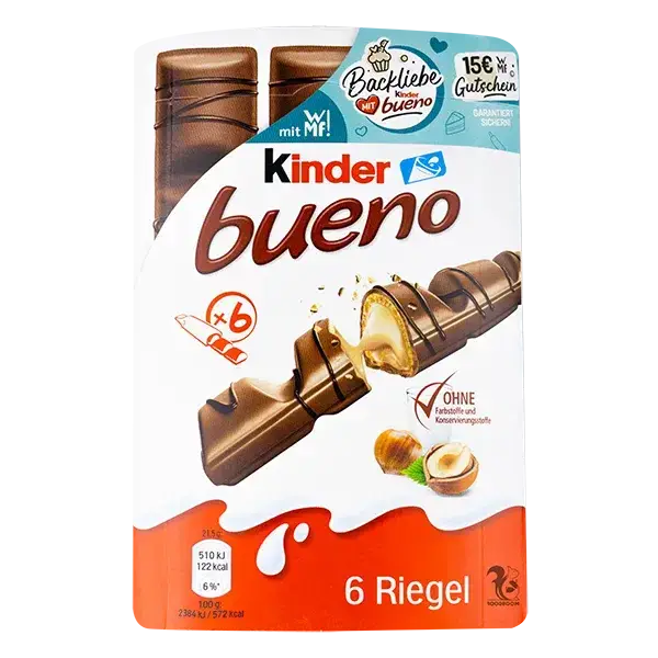 Батончик Kinder Bueno, 129г купити