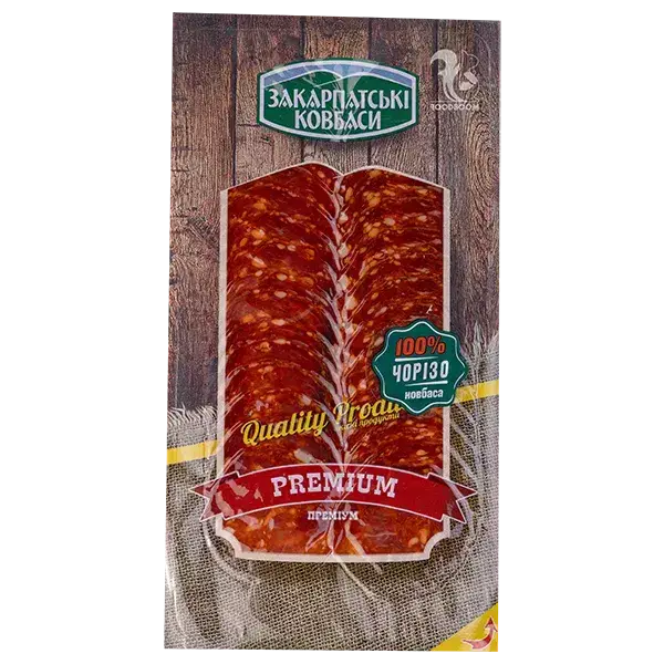 Салямі чорізо нарізка, 70г купити