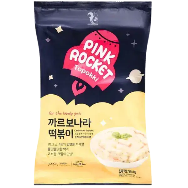 Токпокі Pink Rocket зі смаком карбонара, 240г купити