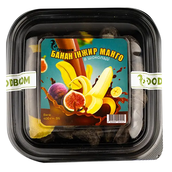Мікс фруктів в шоколаді (банан, інжир, манго), 400г купити