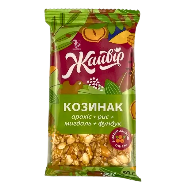 Козинак Асорті з мигдалем Жайвір, 50г купити