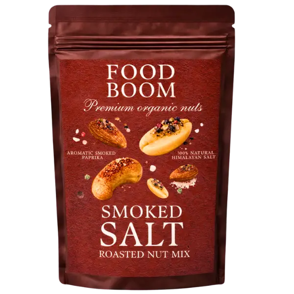 Мікс смажених горішків 100% Natural Копчена сіль, 120г купити