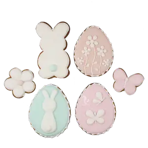 Набір імбирних пряників Великодній декор, 6шт (розмір 9х7см) купити