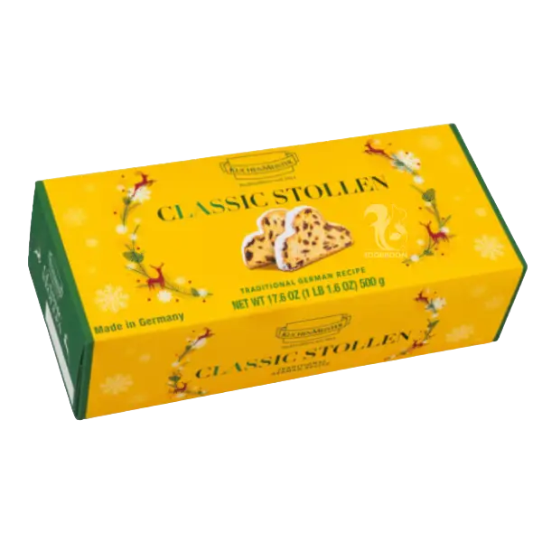 Різдвяний Штоллен в коробці (марципан-родзинки), 500г купити