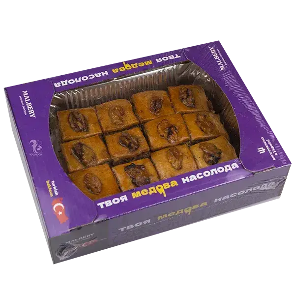 Пахлава медова з волоським горіхом №39 (квадратик), 500г купити