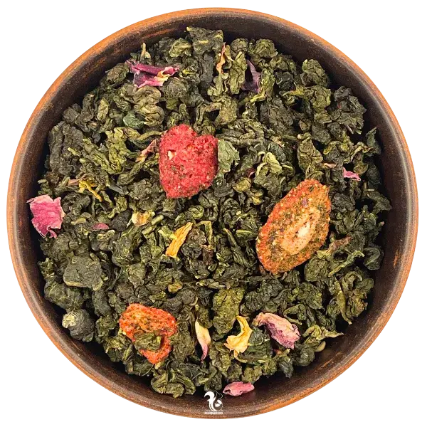 Зелений чай "Оолонг з полуницею та малиною", 200 г купити