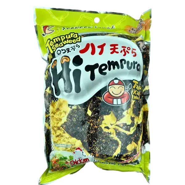 Хрусткі темпура-водорості Tao Kae Noi зі смаком курки, 40г купити