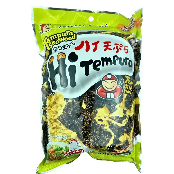 Хрусткі темпура-водорості Tao Kae Noi зі смаком курки, 40г купити