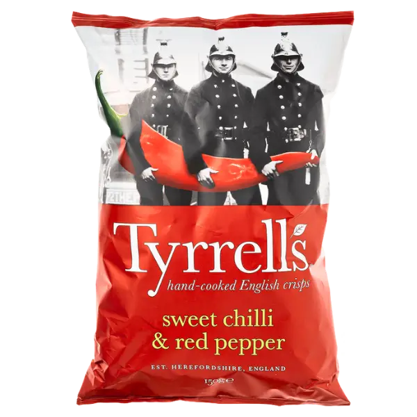 Чипси картопляні із солодким чилі та червоним перцем Tyrrell`s, 150г купити