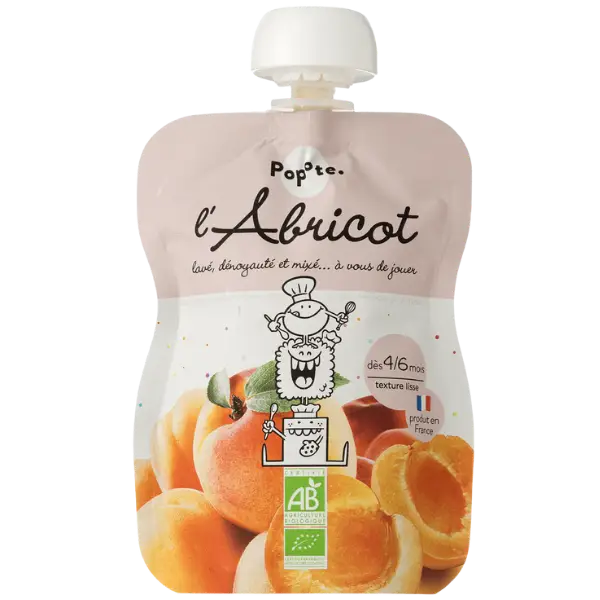 Дитяче харчування Абрикос пюре органічне Popote (з 4 місяців), 120г купити