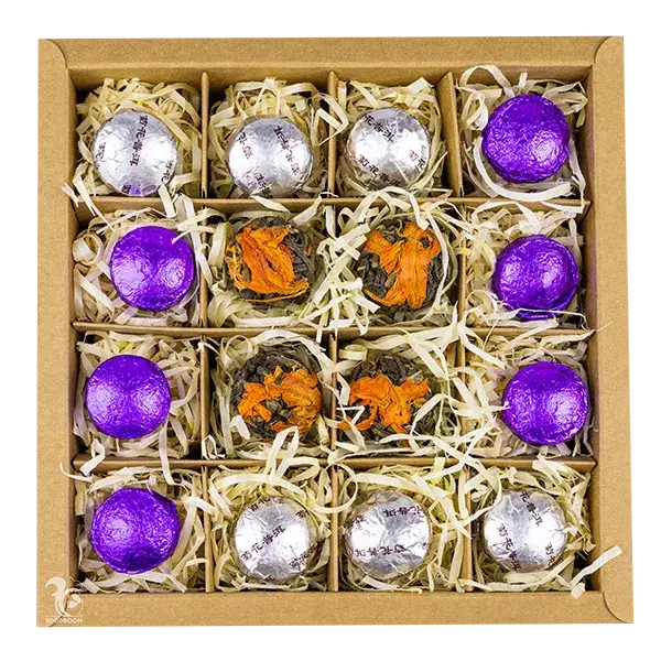 Набір чаю пуер "Квітковий мікс", 110г купити