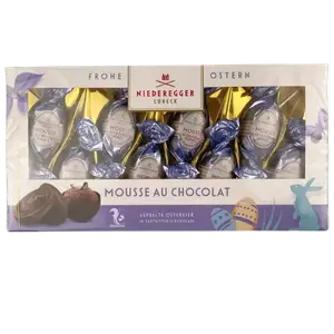Шоколадні яйця Niederegger праліне з шоколадним мусом, 100г купити