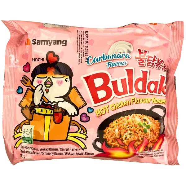 Локшина гостра карбонара Buldak Samyang, 130г купити